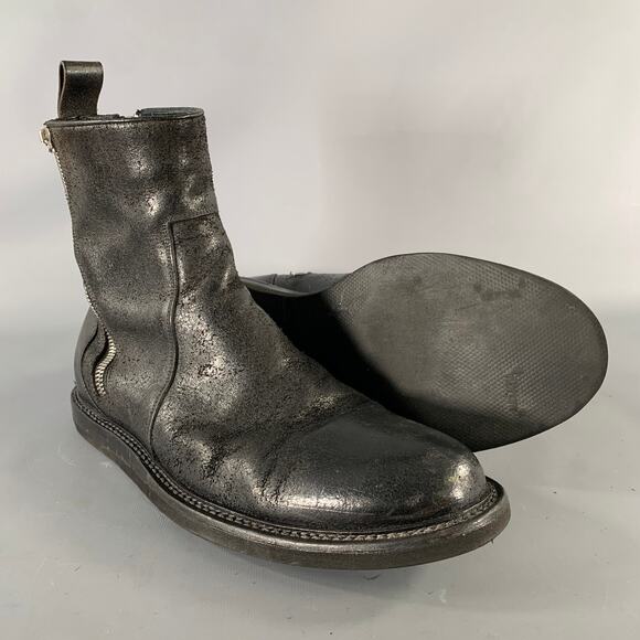 SEI OTTO Size 10 Black Solid Leather Chelsea Boots main image 6